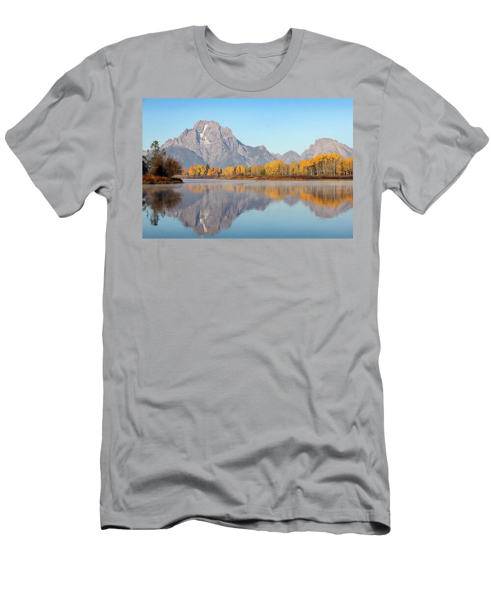 Canada Goose T-Shirt featuring the photograph Morning at Oxbow Bend by Robert Carter