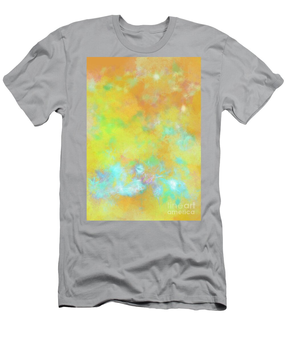 Shaman Moon T-Shirt featuring the digital art Morning Twilight of a New Day by Zotshee Zotshee