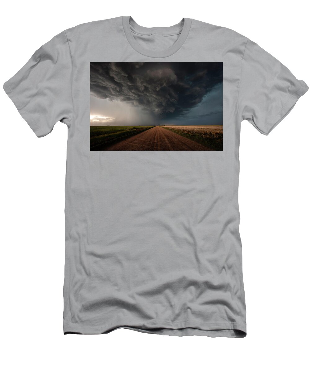 Storm T-Shirt featuring the photograph Mother Nature Was An Angry Old Maid by Brian Gustafson