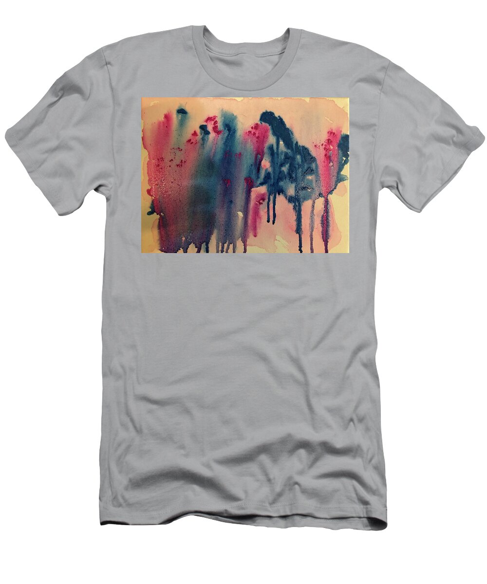 Mountains T-Shirt featuring the painting Mount Ida by Bethany Beeler