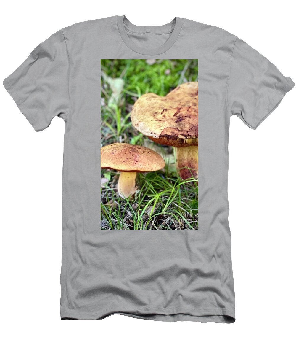 Mushrooms T-Shirt featuring the photograph Mushrooms by Deena Withycombe