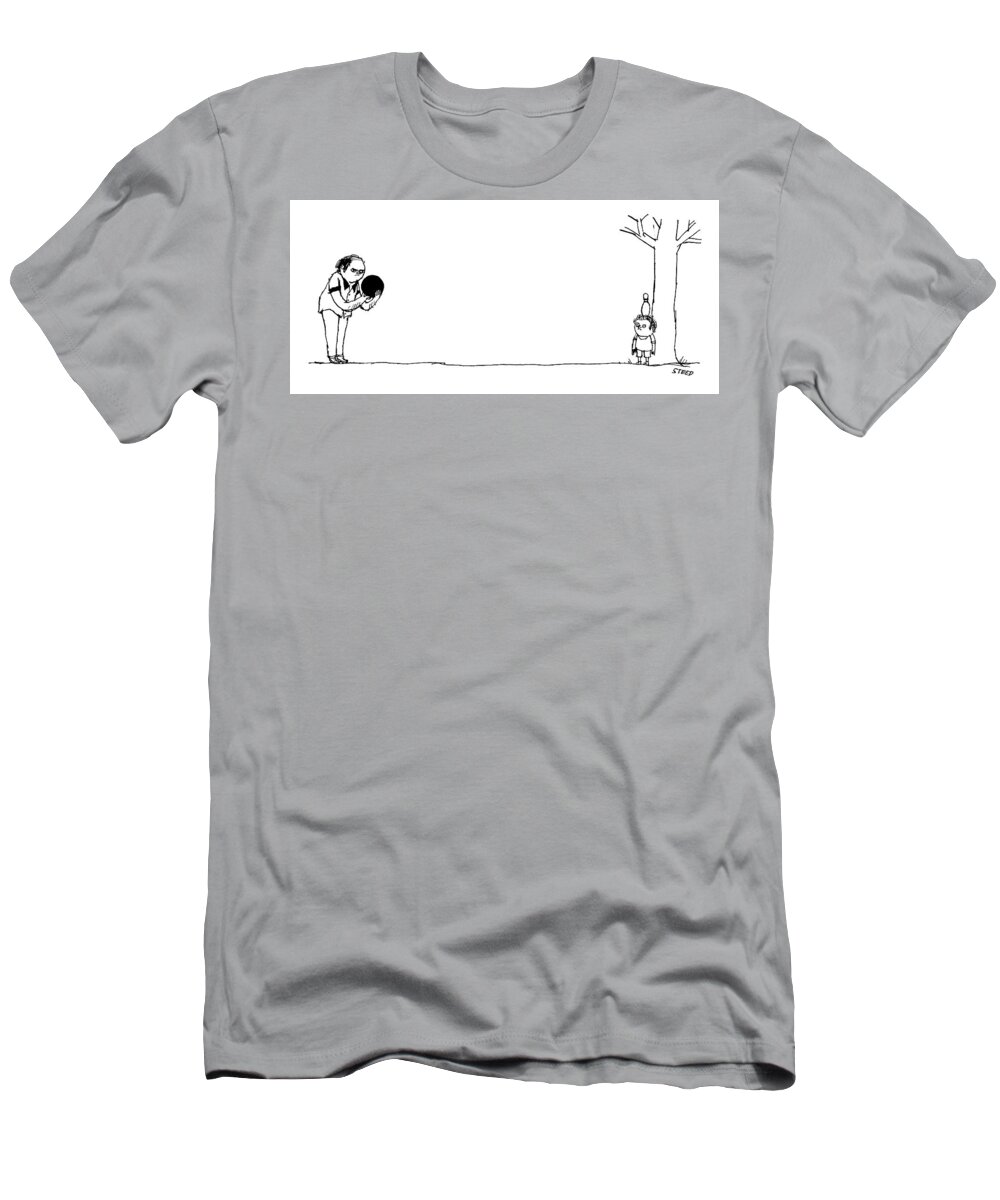 Captionless T-Shirt featuring the drawing New Yorker March 13, 2023 by Edward Steed