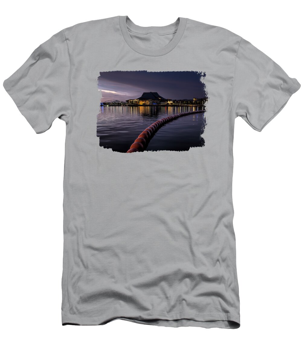 Tempe T-Shirt featuring the photograph Night Is Falling in Tempe by Elisabeth Lucas