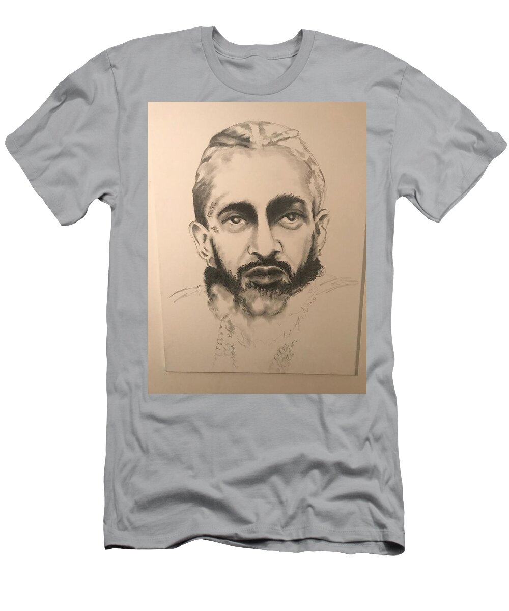  T-Shirt featuring the drawing NIP by Angie ONeal