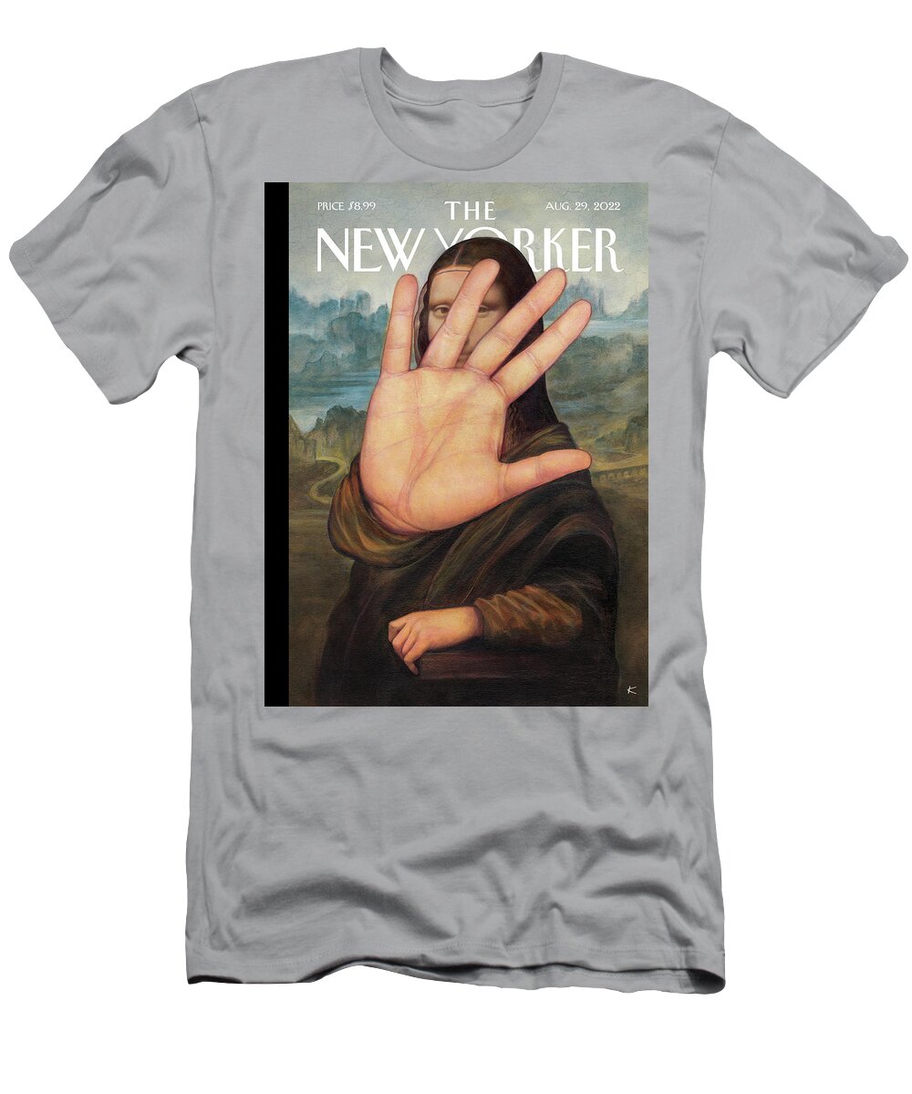 No Photos Please T-Shirt featuring the painting No Photos Please by Anita Kunz