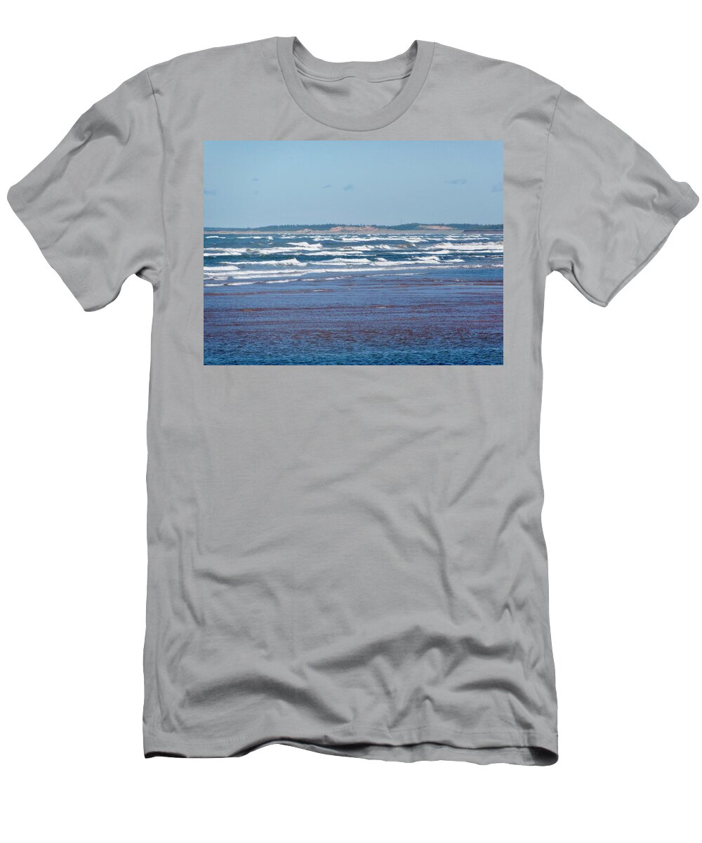 Beach T-Shirt featuring the photograph North Rustico beach by Stephanie Moore
