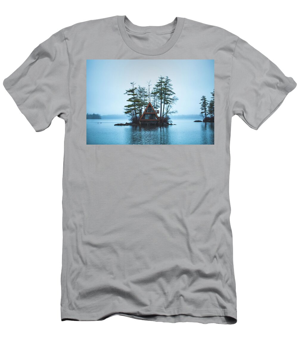 Lake Winnipesaukee T-Shirt featuring the photograph November on Lake Winnipesaukee by Robert Clifford