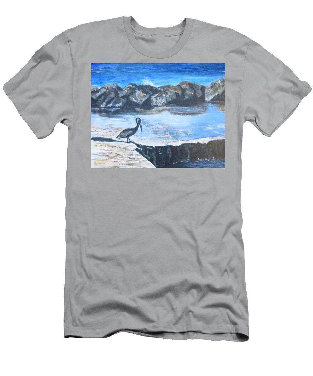 Painting T-Shirt featuring the painting Now What? by Paula Pagliughi