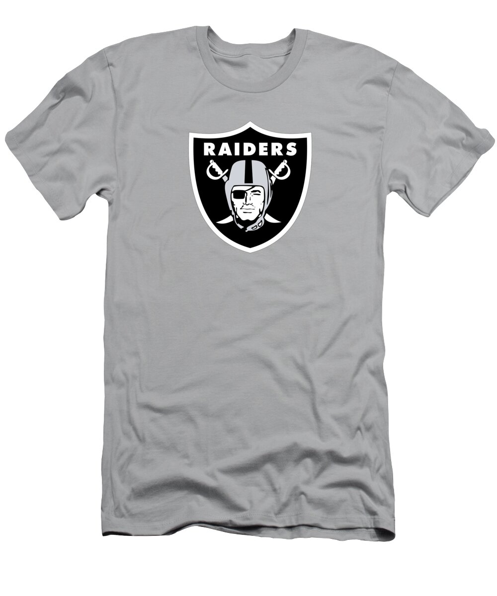 Raiders T-Shirt featuring the digital art Oakland Raiders Best Logo Nfl Team by Paucek Arnaldo