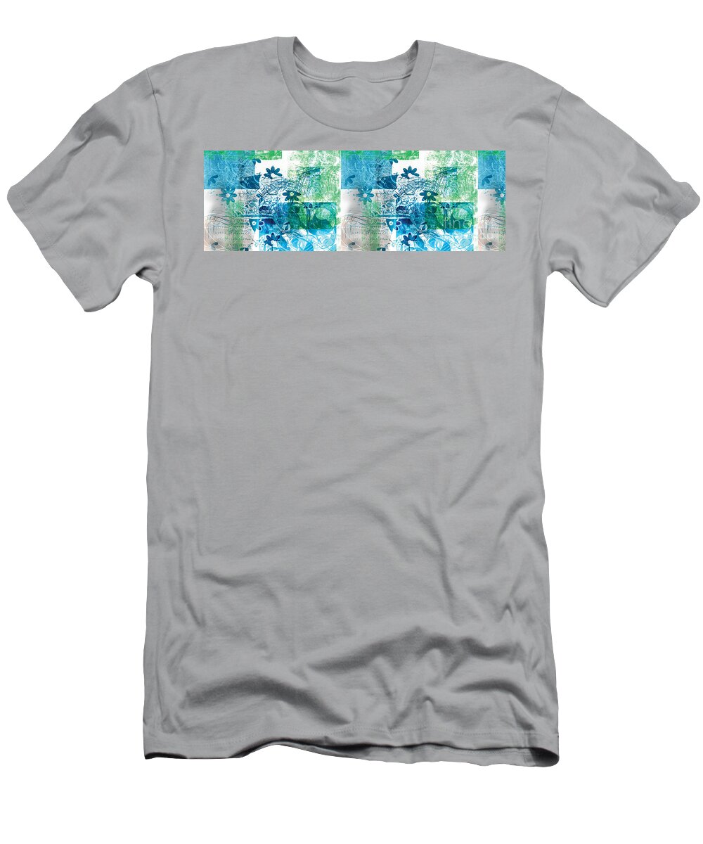  T-Shirt featuring the digital art Ocean Floor by Gabrielle Schertz