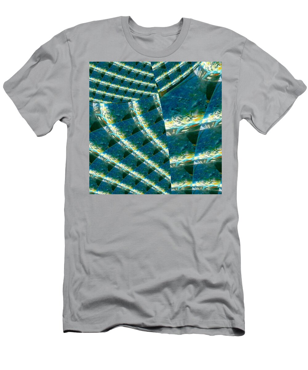 Oifii T-Shirt featuring the digital art Oceanware Harmony by Stephane Poirier