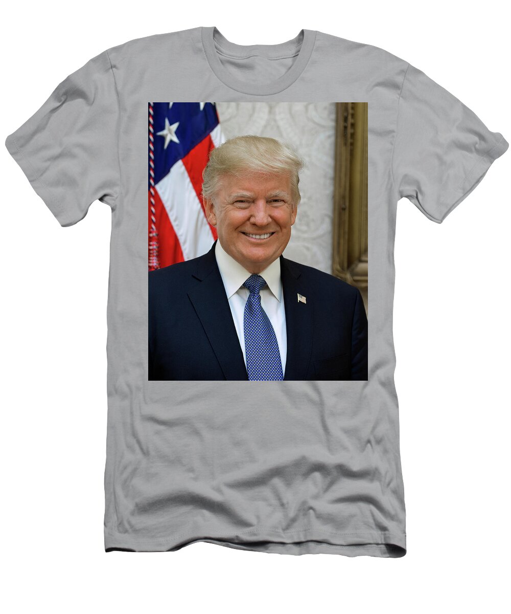 Official portrait of President Donald T-Shirt by Official White House Photo - Fine Art