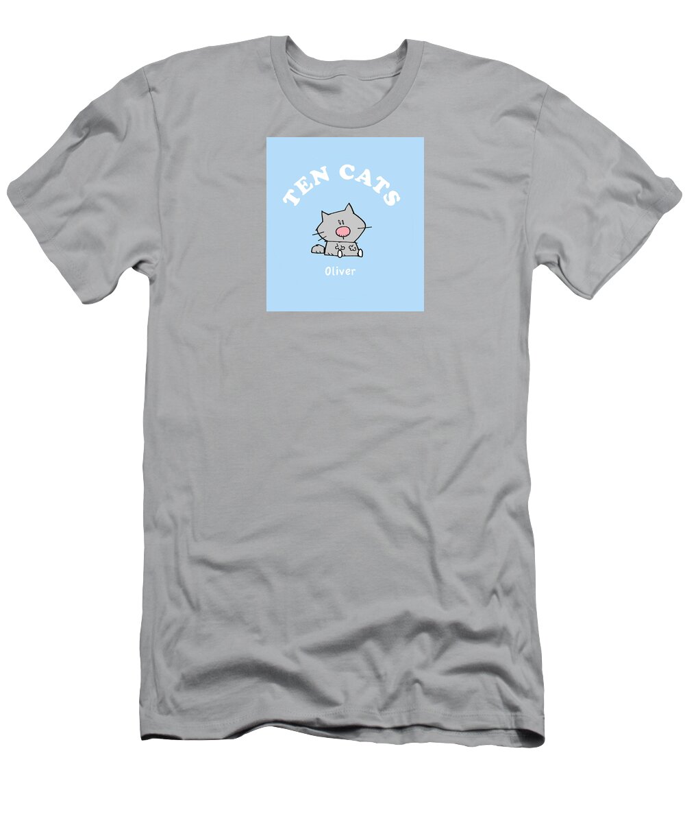 Oliver T-Shirt featuring the drawing Oliver by Graham Harrop