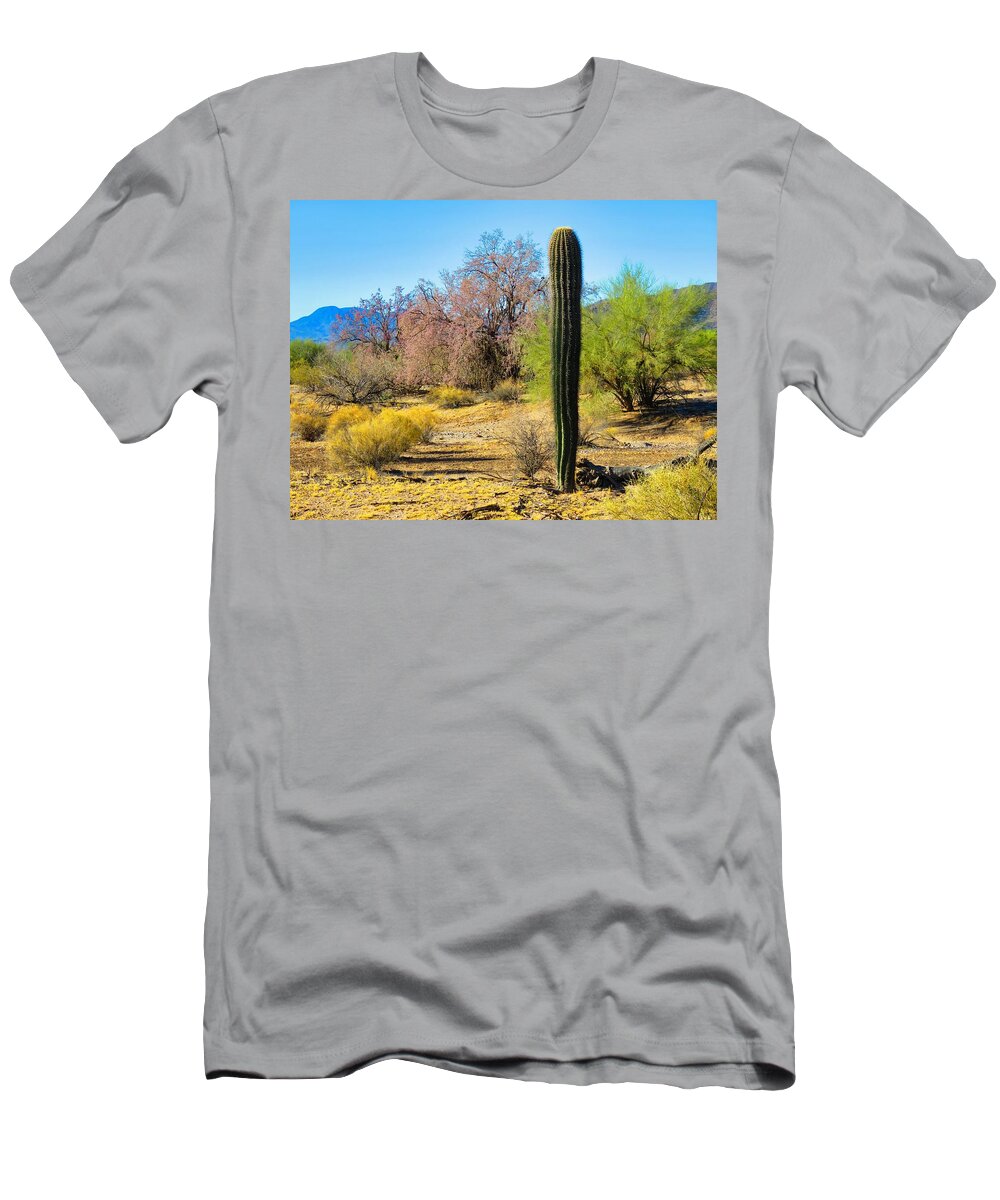 Arizona T-Shirt featuring the photograph On the Ironwood Trail by Judy Kennedy