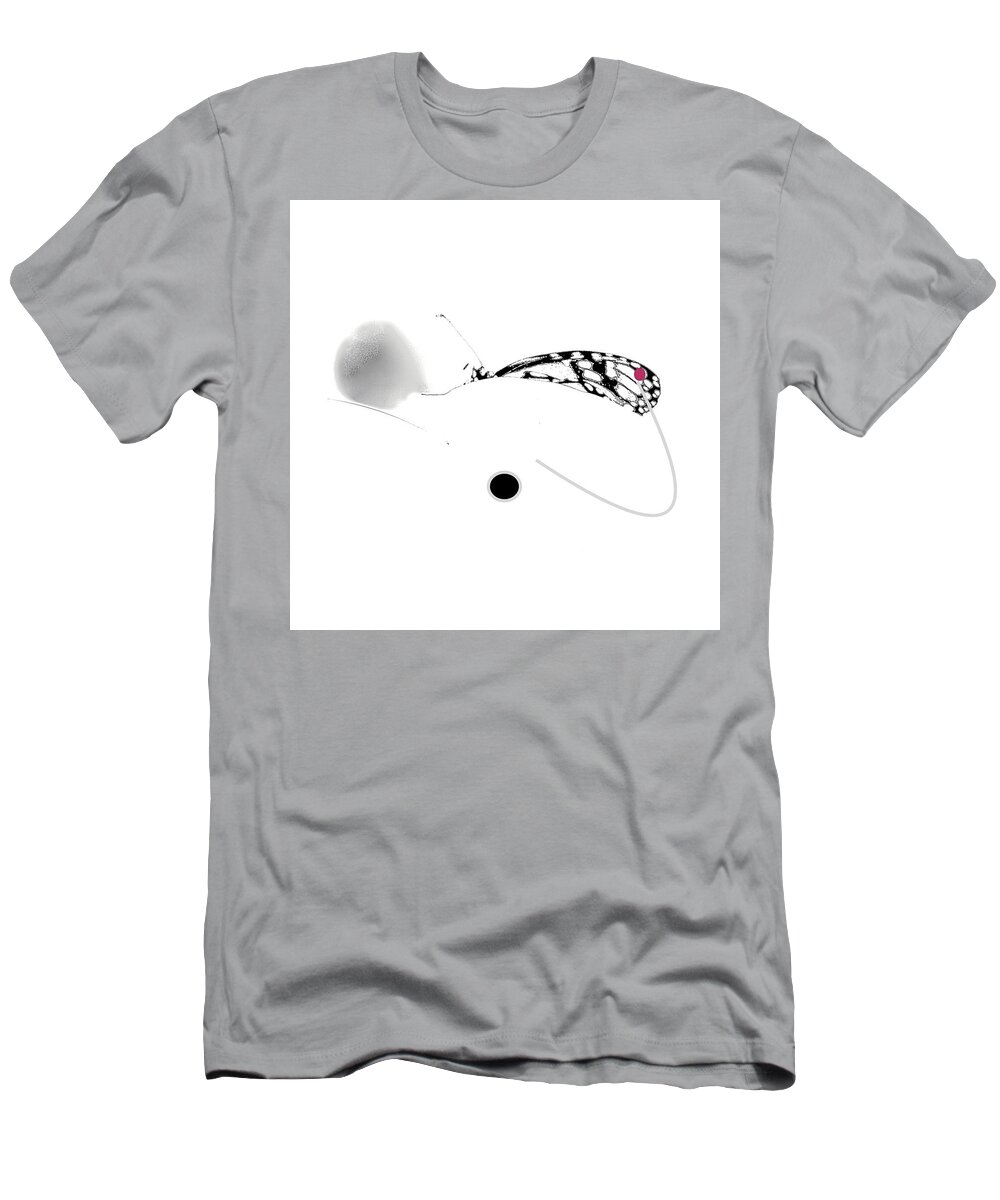 Abstract T-Shirt featuring the photograph On The Line by Alida M Haslett