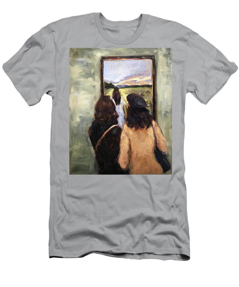 Museum T-Shirt featuring the painting Once Upon A Dream by Ashlee Trcka