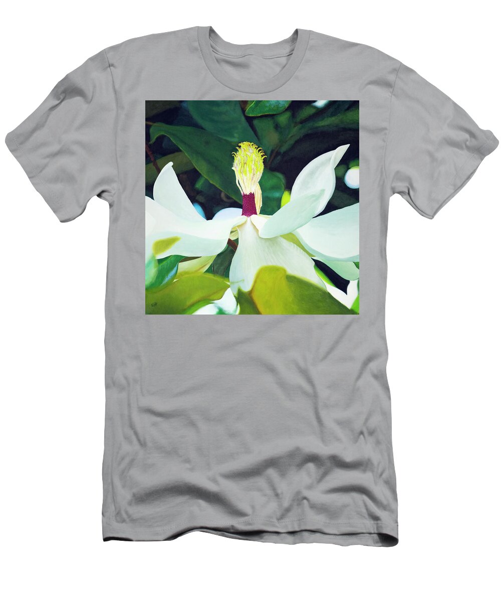 Flower T-Shirt featuring the painting Opening by Lisa Tennant
