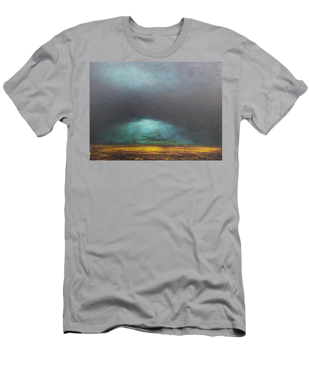 Derek Kaplan T-Shirt featuring the painting Opt.15.19.B. 'Storm' by Derek Kaplan