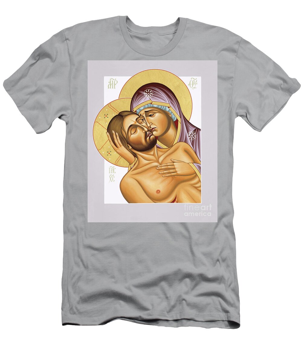 Our Lady Of Magadan T-Shirt featuring the painting Our Lady of Magadan 056 by William Hart McNichols