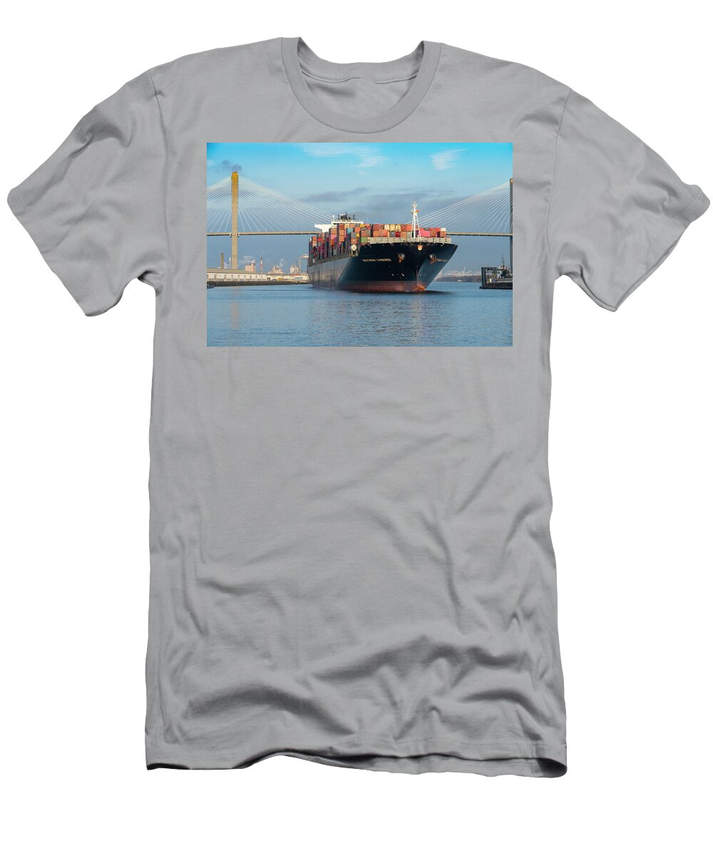 Port Of Savannah T-Shirt featuring the photograph Outbound - Northern Jamboree by Todd Tucker