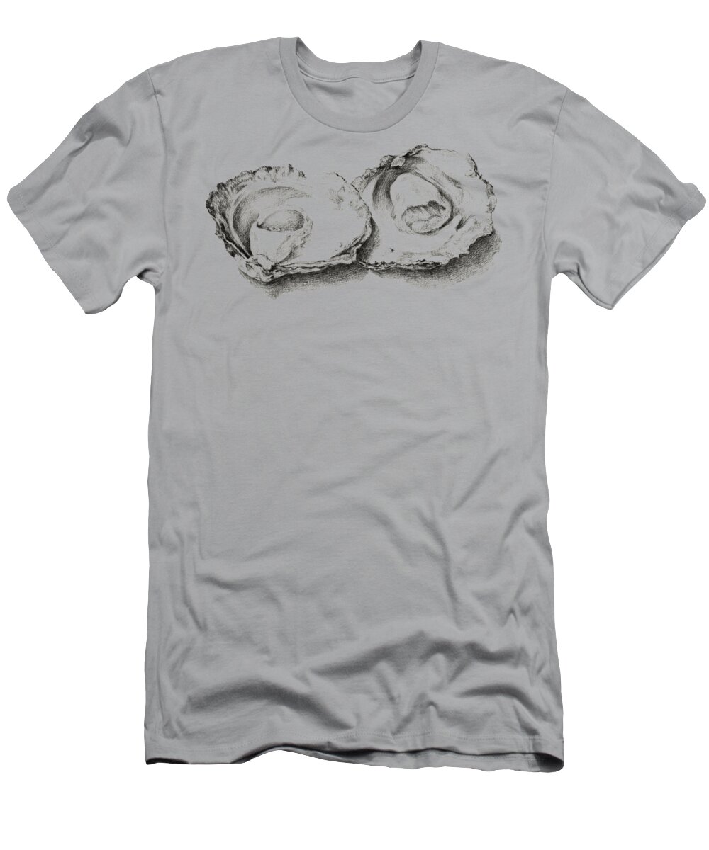 Animal T-Shirt featuring the painting Oysters White by Tony Rubino