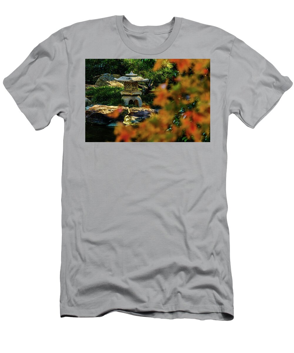 Red Maple Leaf T-Shirt featuring the photograph Pagoda Maple by Johnny Boyd