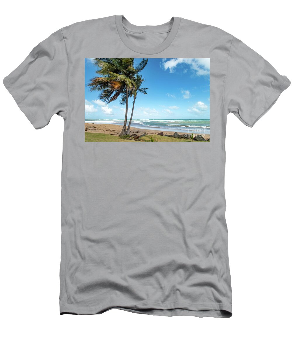 Piñones T-Shirt featuring the photograph Paradise on the Coast, Pinones, Puerto Rico by Beachtown Views
