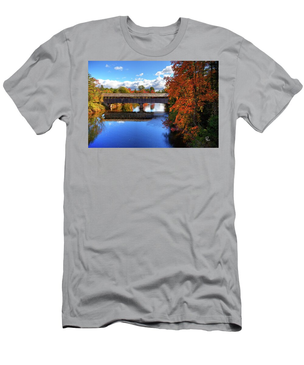 Fine Art T-Shirt featuring the photograph Parsonsfield Bridge by Robert Harris