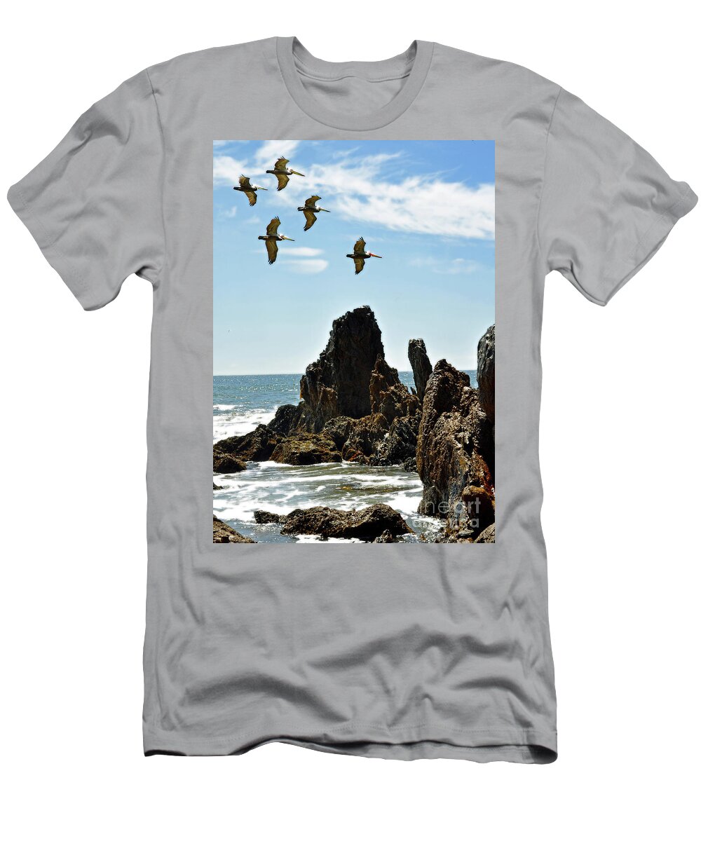 Pelican T-Shirt featuring the photograph Pelican Inspiration by Gwyn Newcombe