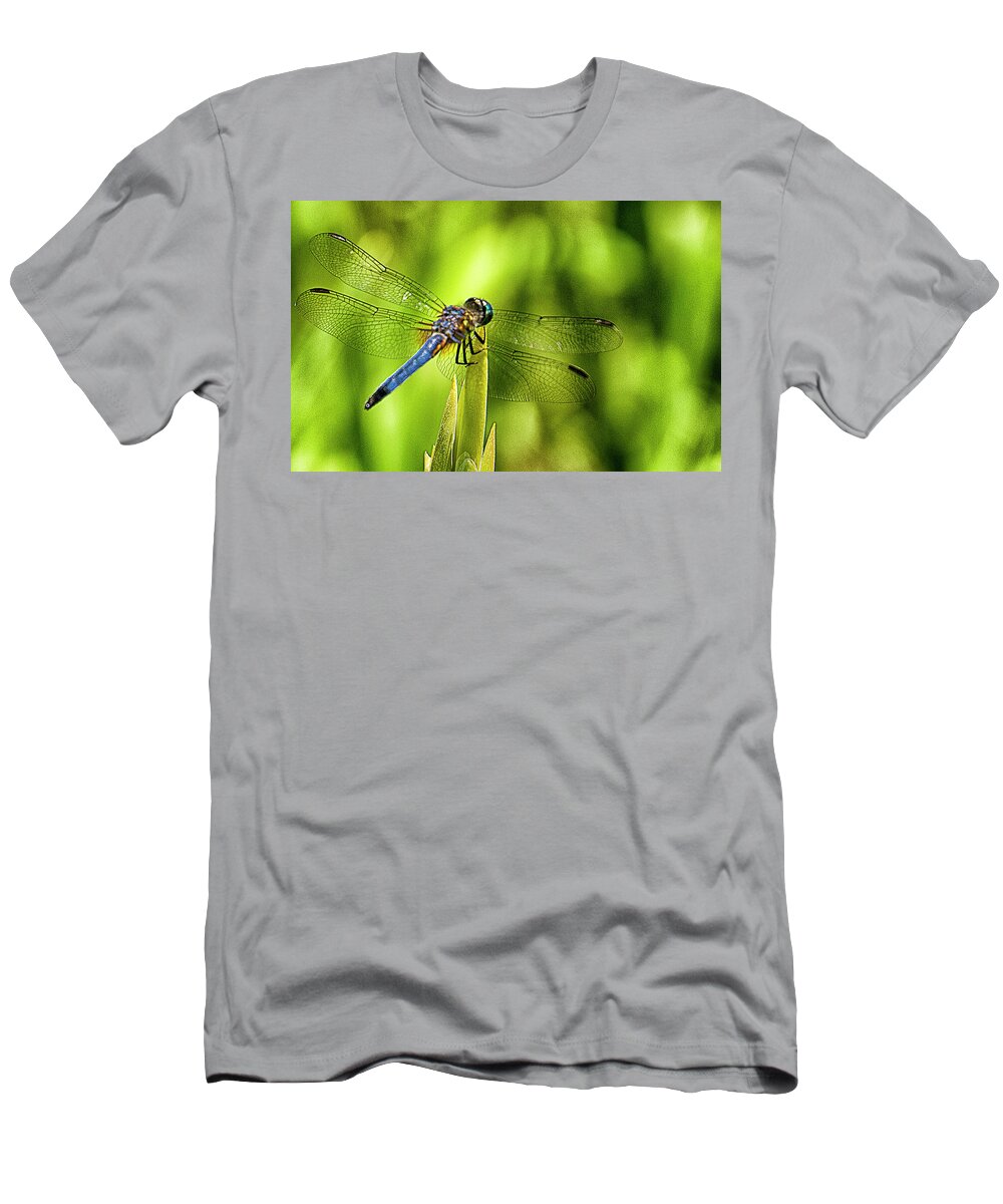 Dragonfly T-Shirt featuring the photograph Pensive Dragon by Bill Barber