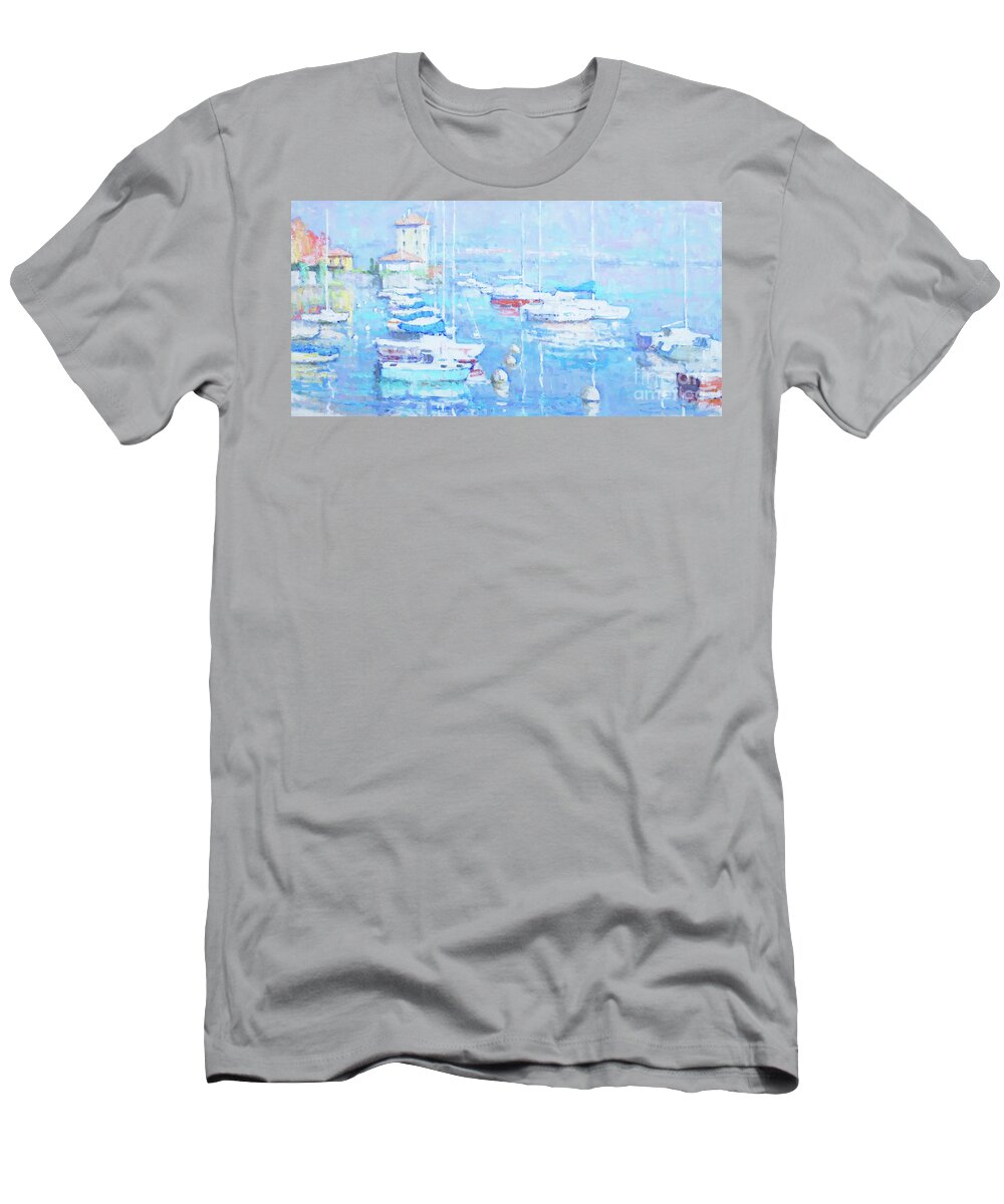 Pescallo T-Shirt featuring the painting Pescallo by Jerry Fresia