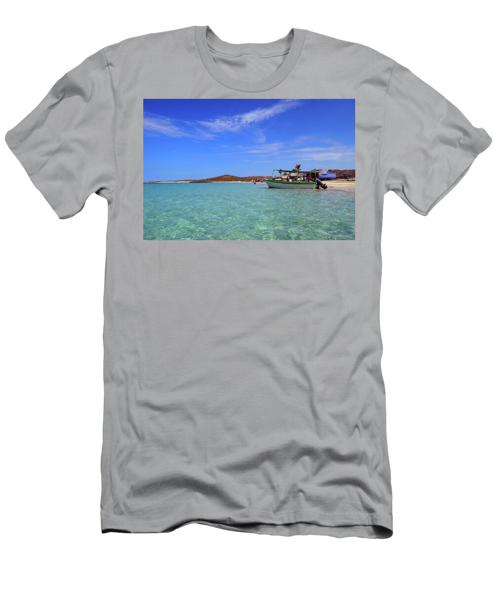Playa Tecolote T-Shirt featuring the photograph Playa Tecolote by William Scott Koenig