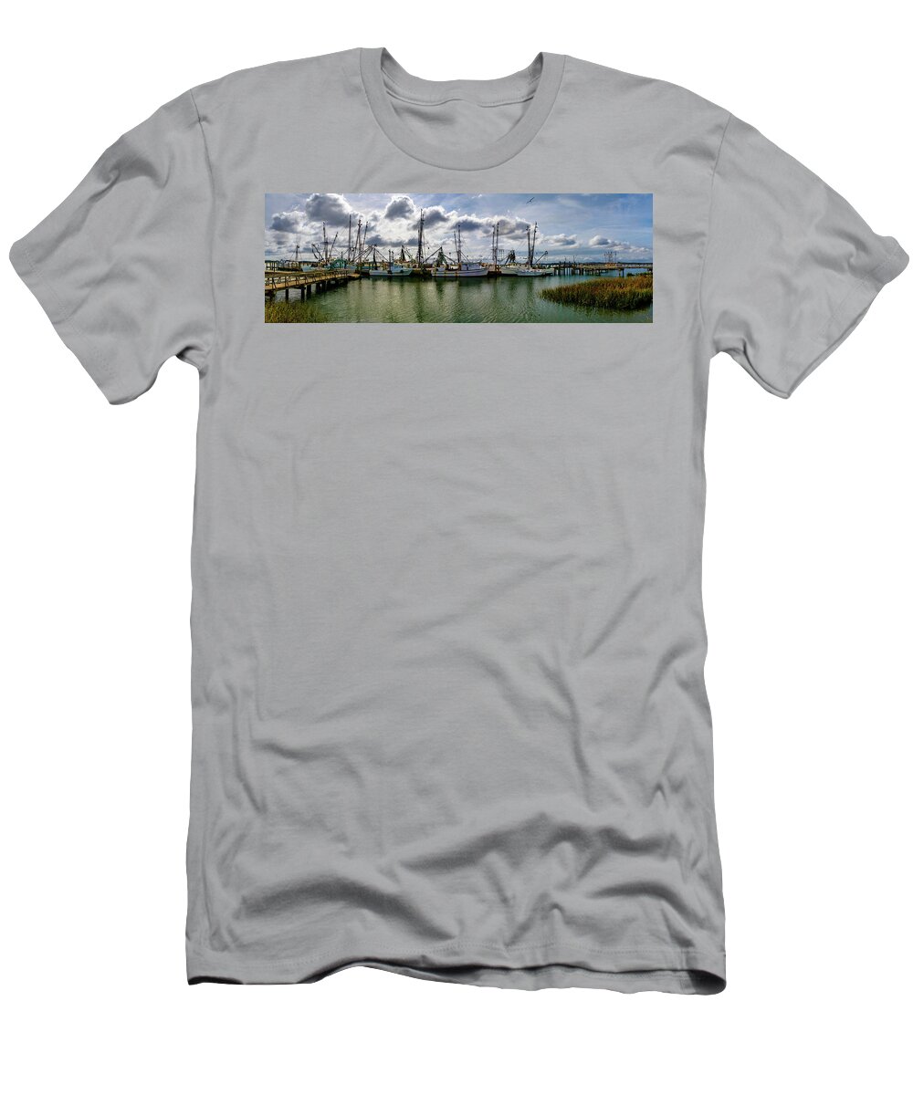 Port Royal Fishing T-Shirt featuring the photograph Port Royal Panorama by Norma Brandsberg