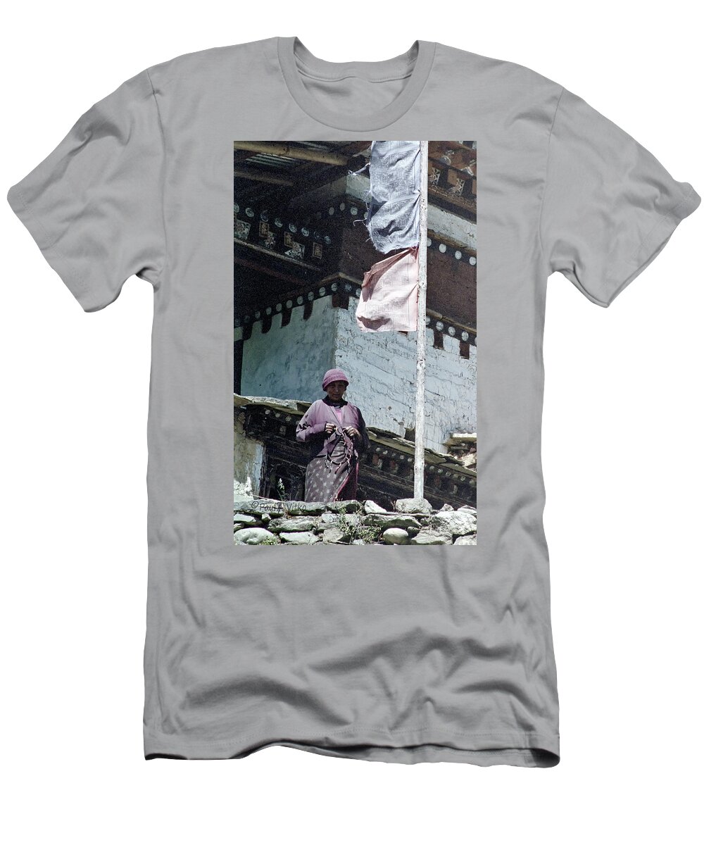 Bhutan T-Shirt featuring the photograph Prayer Beads II by Paul Vitko