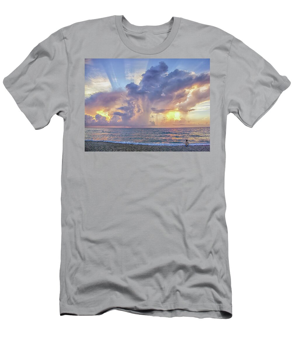Beach T-Shirt featuring the photograph Quiet Contemplation by Karen Sirnick
