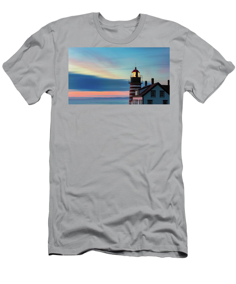 Quoddy Head State Park T-Shirt featuring the photograph Quoddy Sunset by C Renee Martin