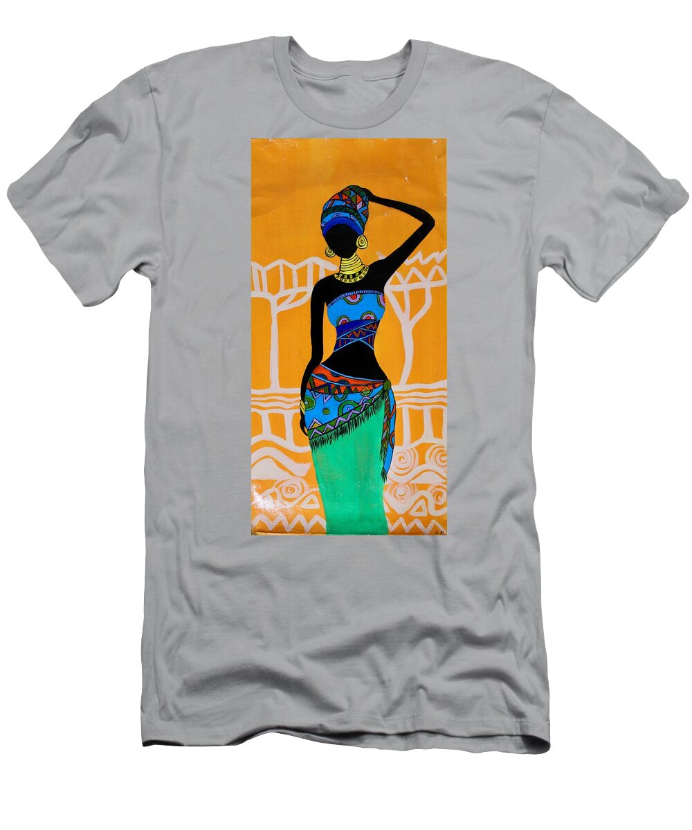 krave Booth gradvist R-10 T-Shirt by Ghada Malik - Prints Site from True African Art com -  Website