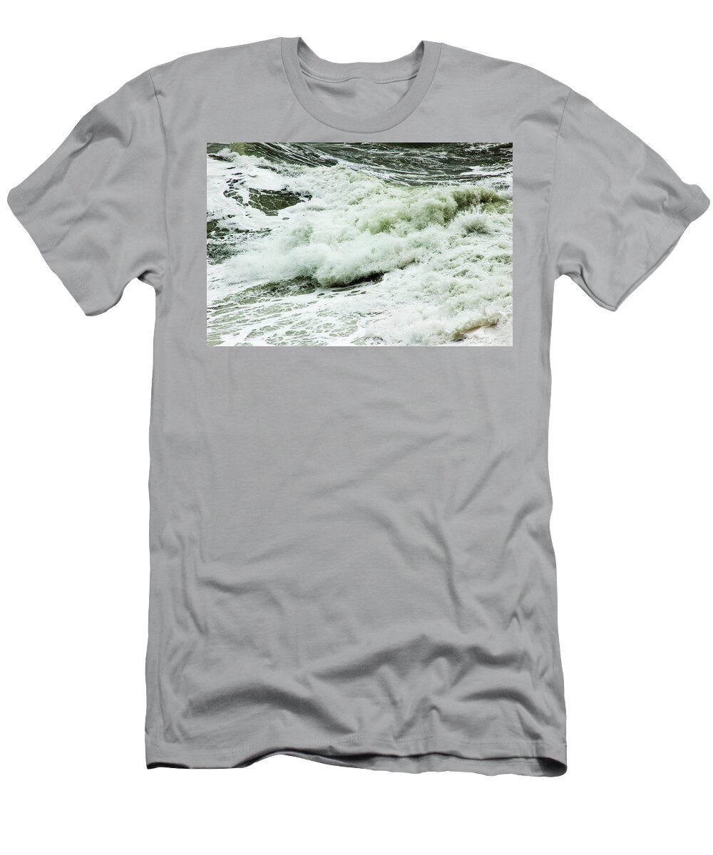 Seascape T-Shirt featuring the photograph Raging Seas by Ruth Crofts Photography