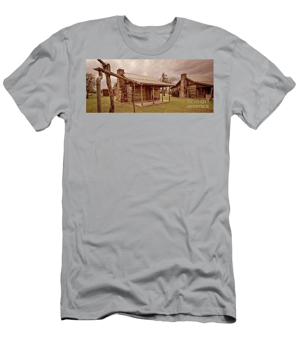 Rain Collection System T-Shirt featuring the photograph Rain Collection System by Imagery by Charly