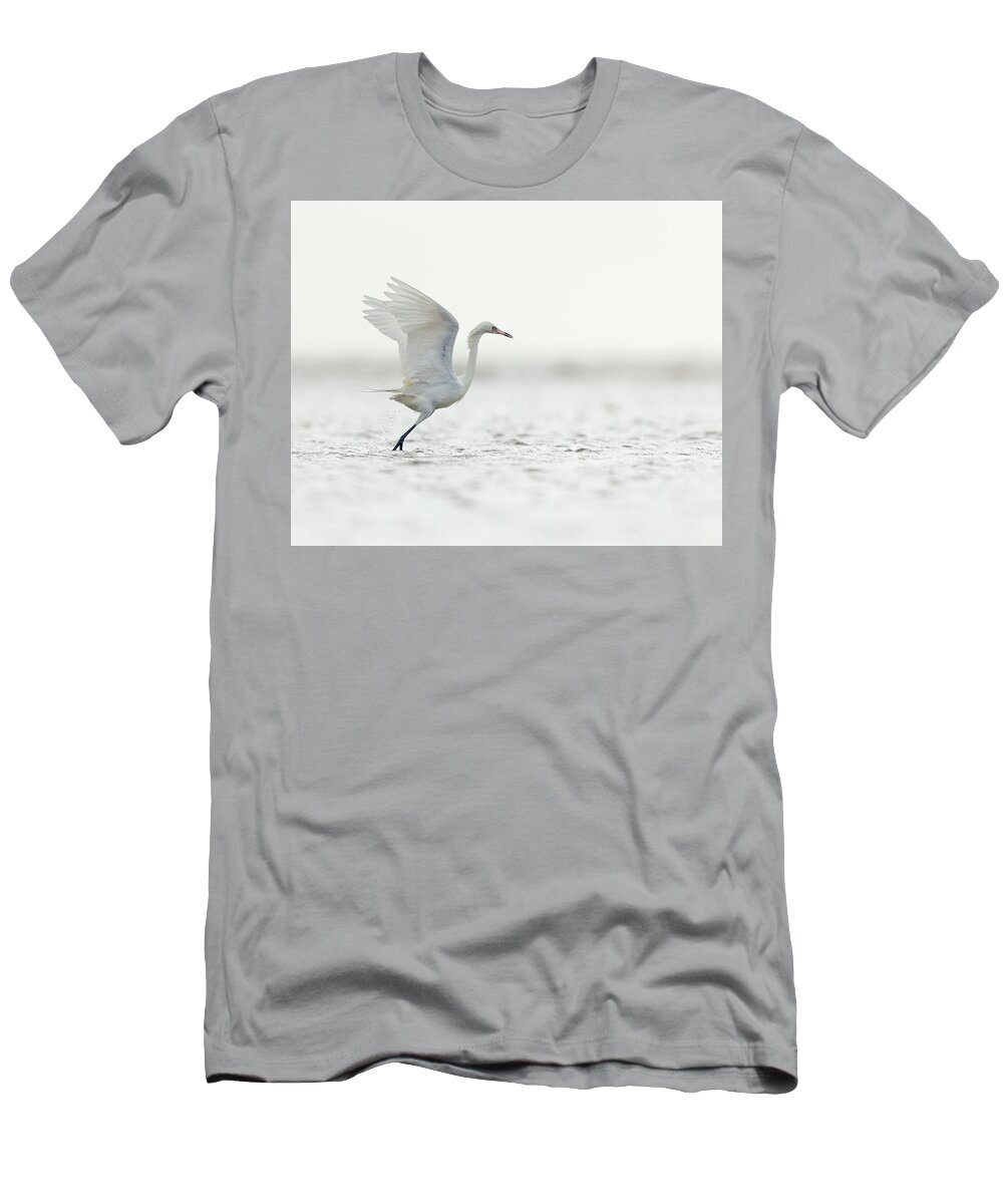 Bolivar Flats T-Shirt featuring the photograph Reddish Egret by Maresa Pryor-Luzier