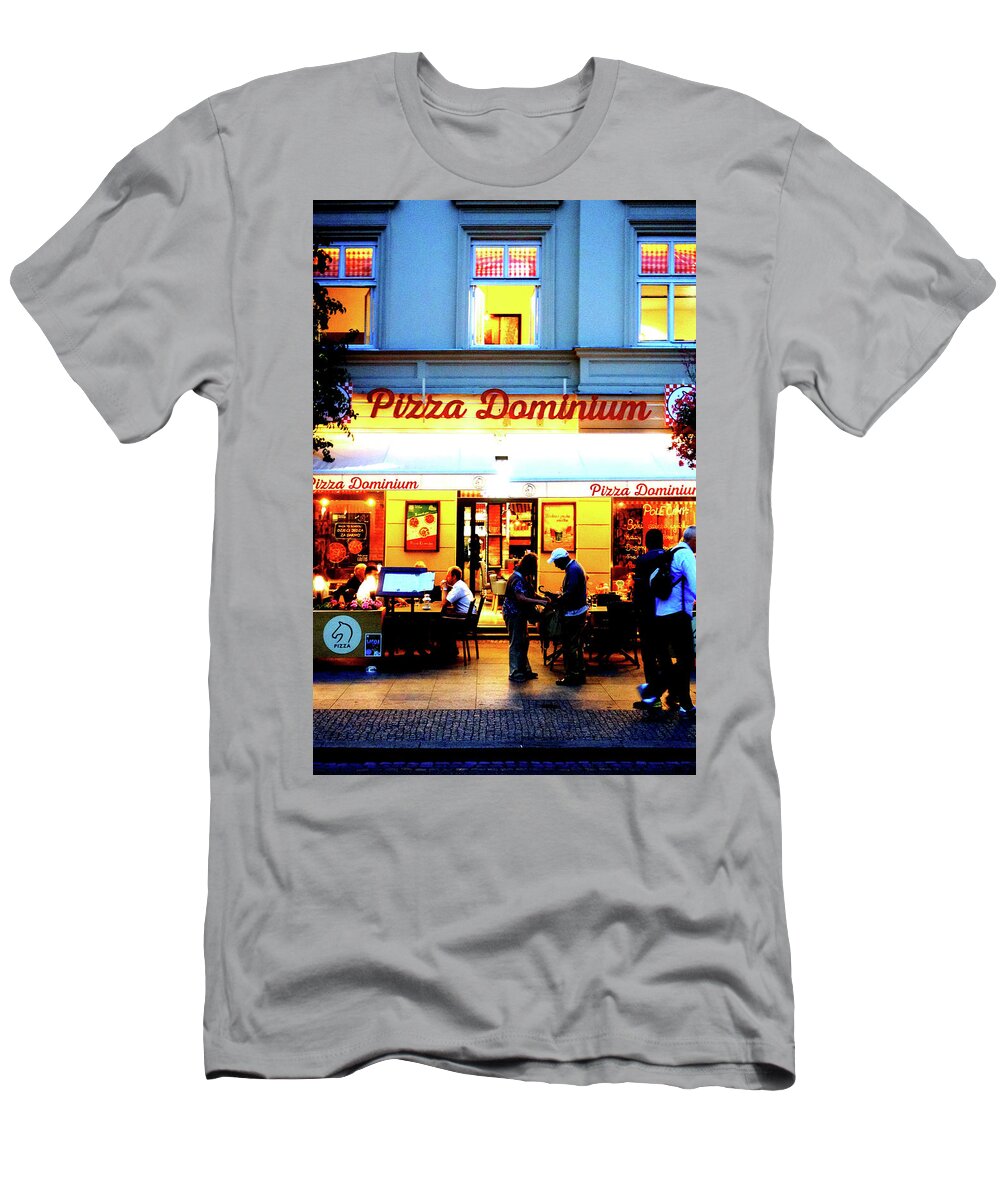 Restaurant T-Shirt featuring the photograph Restaurant In Warsaw, Poland by John Siest