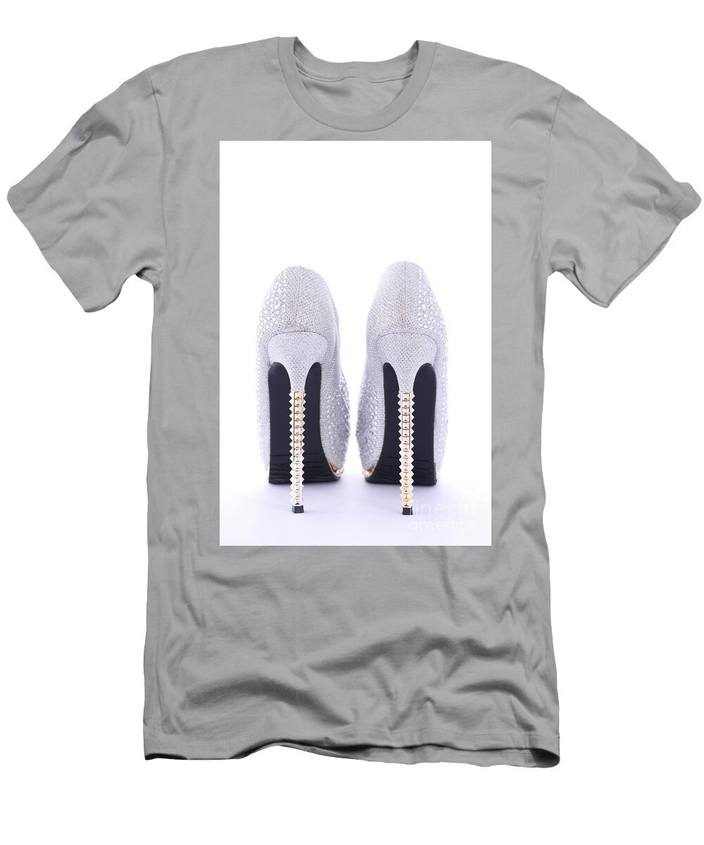 Accessory T-Shirt featuring the photograph Rhinestone high heel stilettos shoes by Milleflore Images