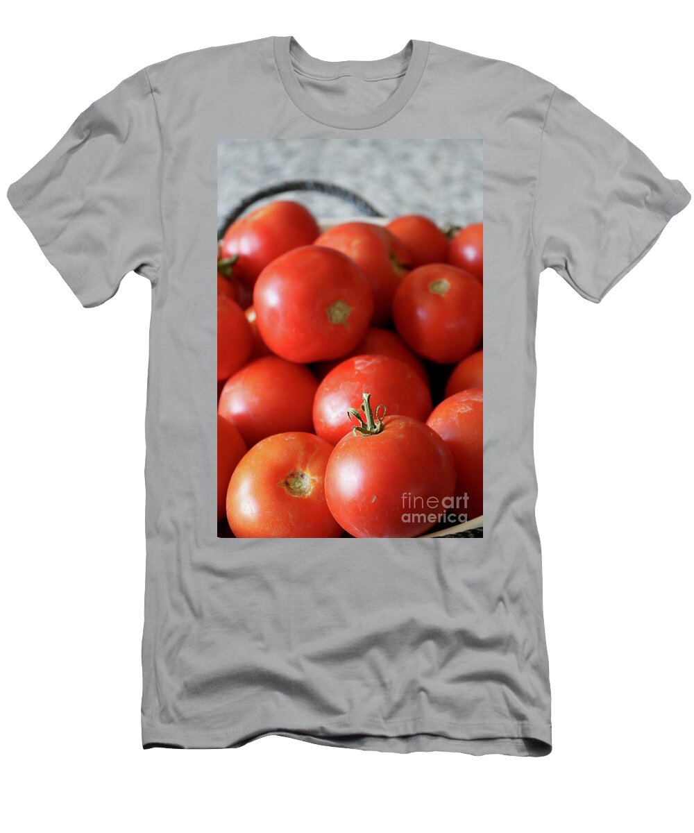Food T-Shirt featuring the photograph Ripe Tomatoes in Bowl Vertical by Carol Groenen