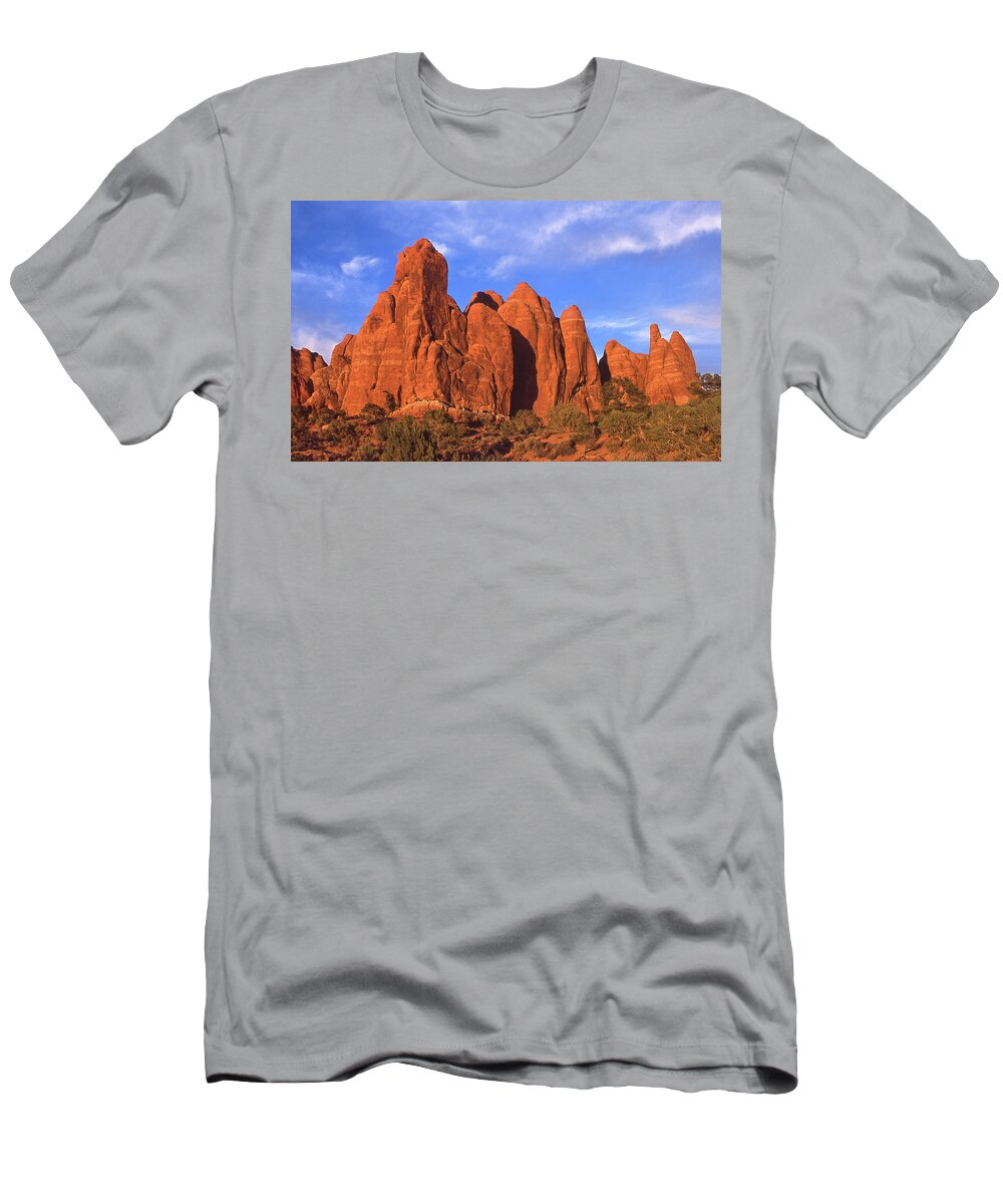 Desert T-Shirt featuring the photograph Roadside Beauty in Utah by Mike McGlothlen