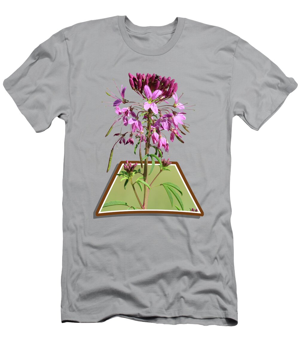 Rocky Mountain Bee Plant T-Shirt featuring the photograph Rocky Mountain Bee Plant by Shane Bechler
