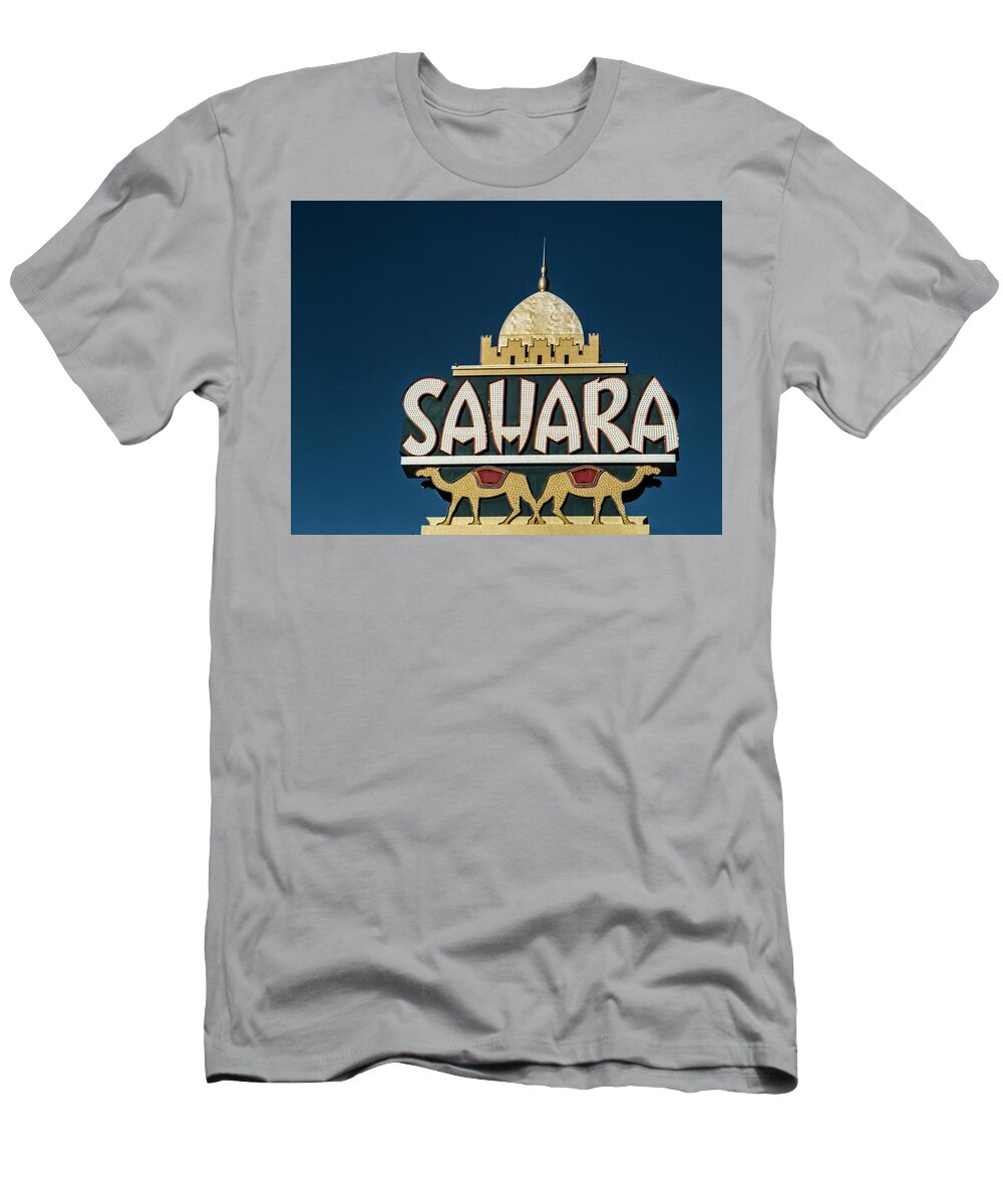 Film T-Shirt featuring the photograph Sahara Hotel 35 mm Film 2005 by Matthew Bamberg