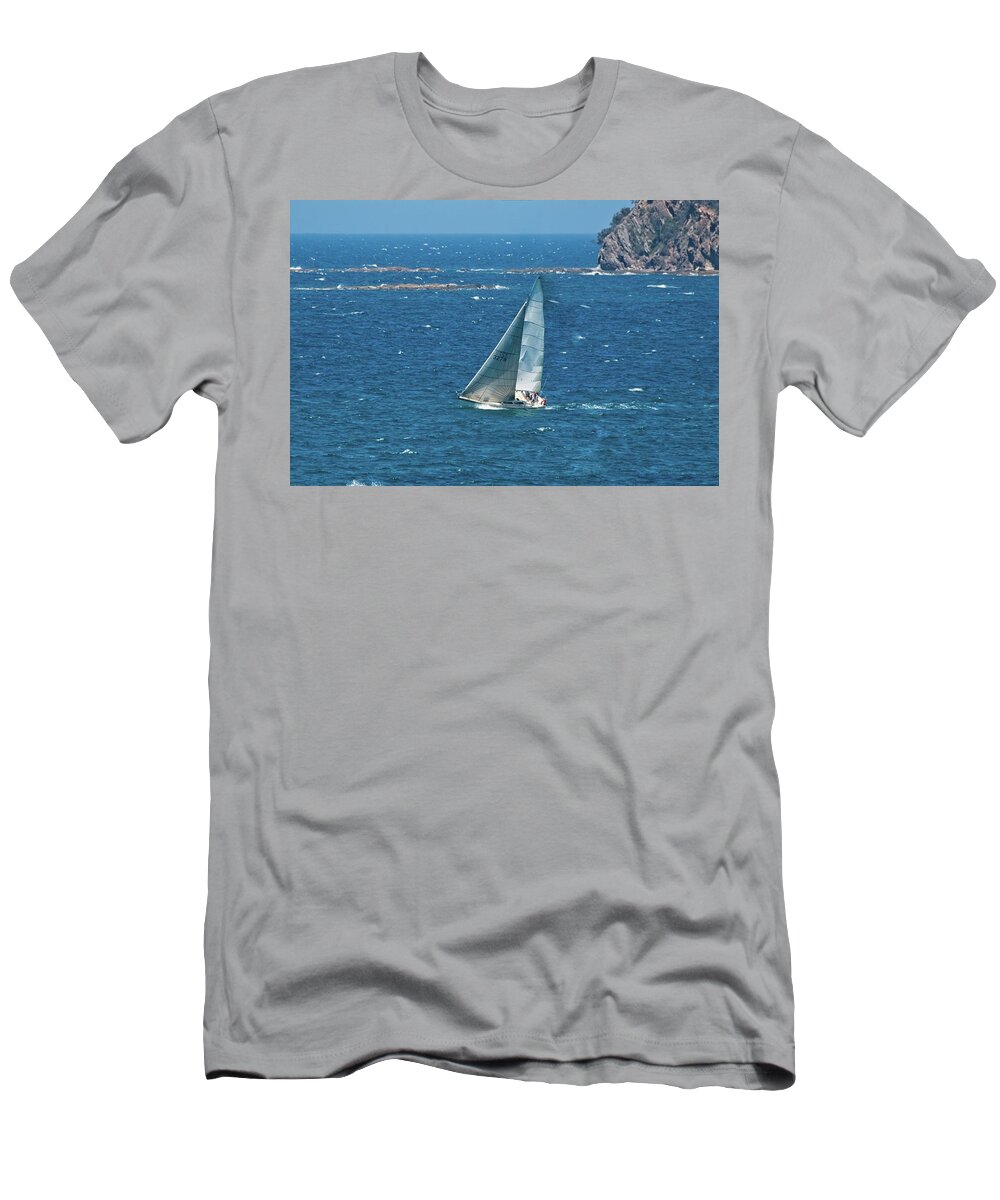 Australia T-Shirt featuring the photograph Sailing, NSW, Australia 3 by Steven Ralser