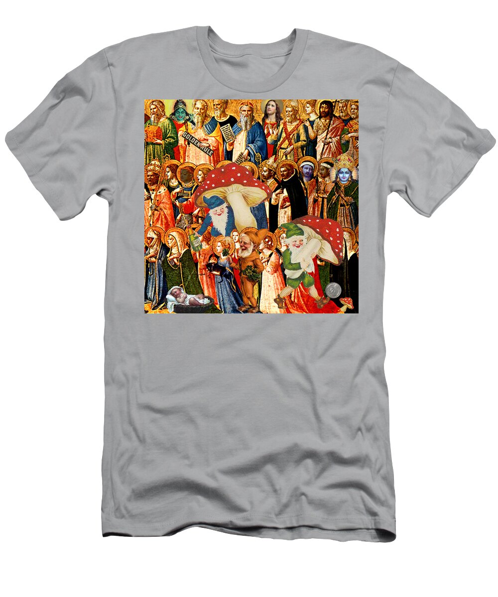 Jesus T-Shirt featuring the photograph Saints and Elves by Perry Hoffman
