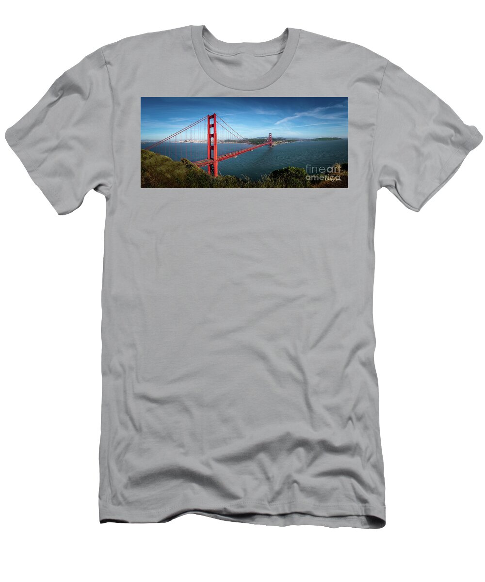 David Levin Photography T-Shirt featuring the photograph San Francisco's Iconic Golden Gate Bridge by David Levin