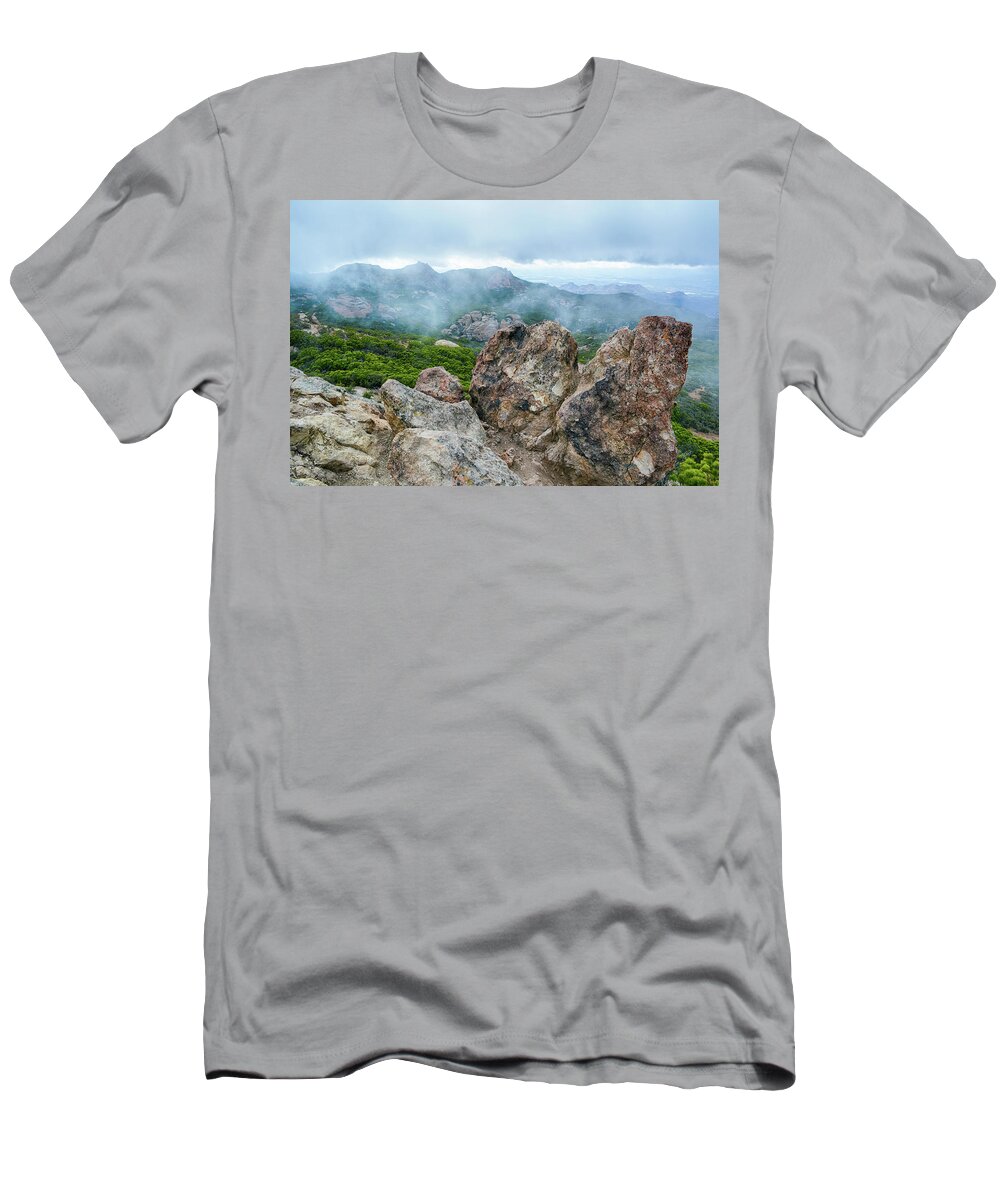 California T-Shirt featuring the photograph Sandstone Peak Stormy Vista by Kyle Hanson